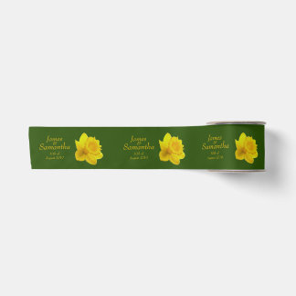 Ruban En Satin Daffodile de printemps jaune - Mariage