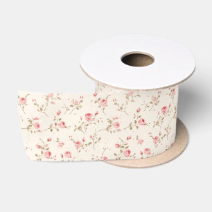 Ruban En Satin Dainty Rose Floral