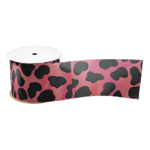 Ruban En Satin DalmatiDalmatien noir et rouge