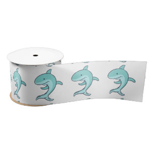 Ruban En Satin Dauphins bleus sautant Thunder_Cove