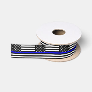 Ruban En Satin Décor mince américain de Blue Line