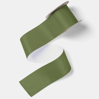 Ruban En Satin Décoration de mariage vert olive moderne