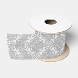 Ruban En Satin Dentelle blanche monochromatique