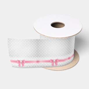 Ruban En Satin Dentelles, perles, argent, blanc, girly, tendance,