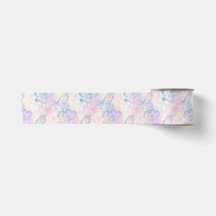 Ruban En Satin Dents de Dentelle Pastel