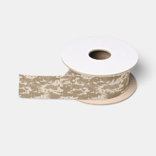 Ruban En Satin Désert du Camouflage numérique