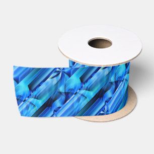 Ruban En Satin Design graphique transparent - bleu noir I