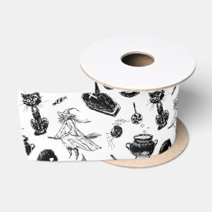 Ruban En Satin Design motif d'Halloween