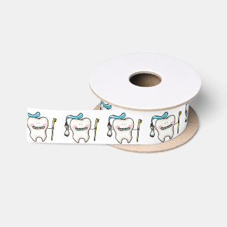 Ruban En Satin dessin humoristique sur les dents