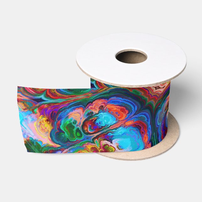 Ruban En Satin Dessin moderne de peintures (Bobine)