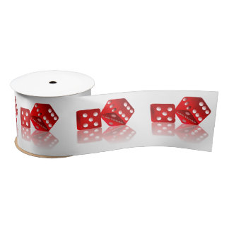Ruban En Satin Dice rouge de Las Vegas