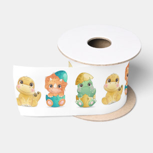 Ruban En Satin Dinosaure baby shower Ruban