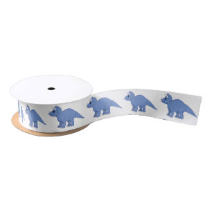 Ruban En Satin Dinosaures : Triceratops 1,5 pouces