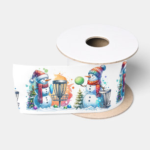Ruban En Satin Disque Golf Thématique Noël