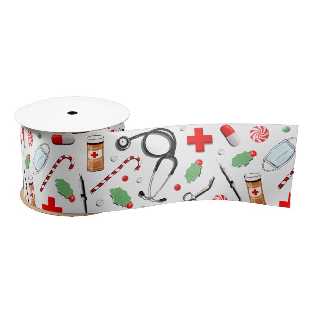 Ruban En Satin Docteur Holiday Cadeau (Bobine)