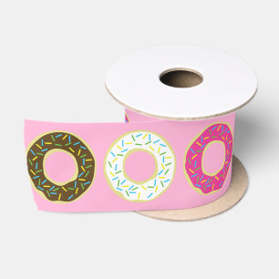 Ruban En Satin Donut Kid's Birthday Party
