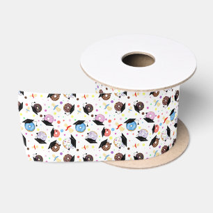 Ruban En Satin Donuts et diplômes Motif