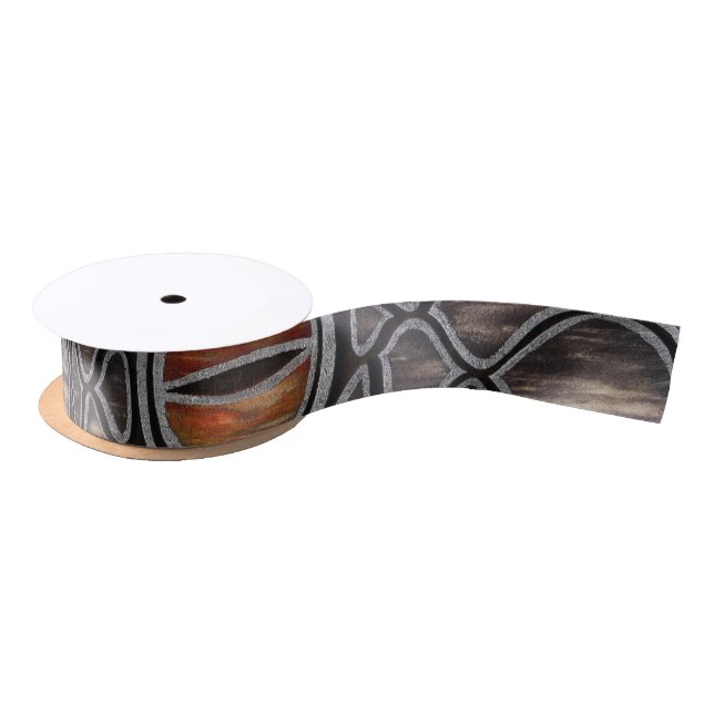 Ruban En Satin Dragon de cendre (Bobine)