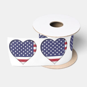 Ruban En Satin Drapeau américain