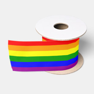 Ruban En Satin Drapeau arc-en-ciel de la fierté gay