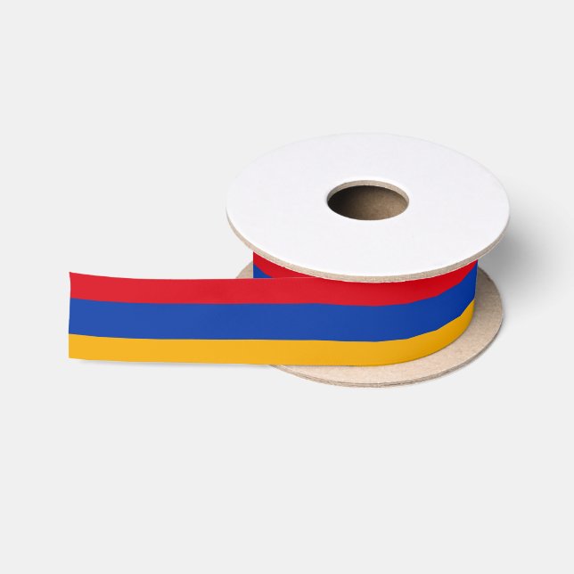 Ruban En Satin Drapeau Arménie (Bobine)
