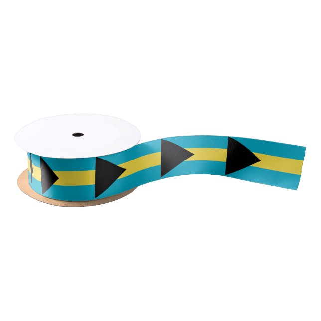 Ruban En Satin Drapeau bahaméen (Bobine)