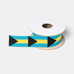 Ruban En Satin Drapeau bahamien