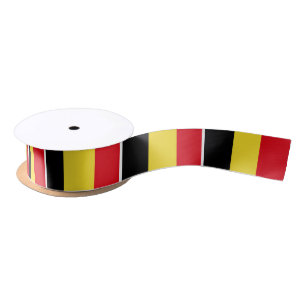 Ruban En Satin Drapeau Belgique