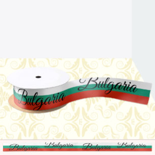Ruban En Satin Drapeau bulgare & Voyage en Bulgarie, vacances /sp