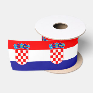 Ruban En Satin Drapeau croate et voyage en Croatie, vacances/spor