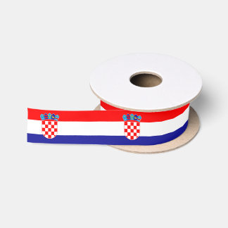 Ruban En Satin Drapeau croate & fête d'anniversaire Croatie /spor