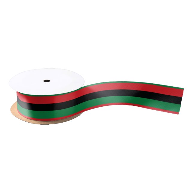 Ruban En Satin Drapeau d'Africain de casserole (Bobine)
