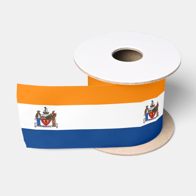 Ruban En Satin Drapeau d'Albany, New York (Bobine)