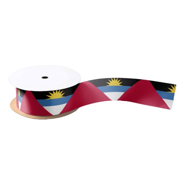 Ruban En Satin Drapeau d'Antigua-et-Barbuda (Bobine)