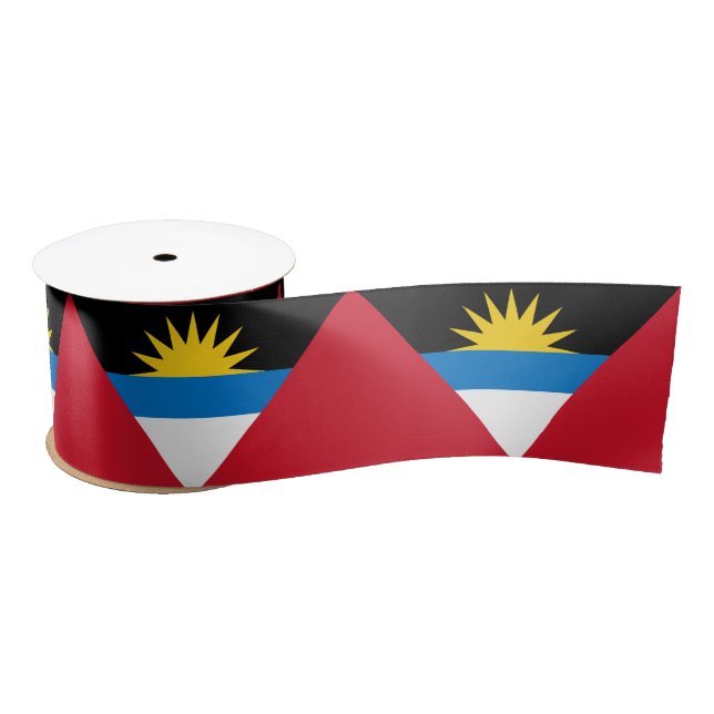 Ruban En Satin Drapeau d'Antigua-et-Barbuda (Bobine)