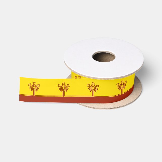 Ruban En Satin Drapeau de Chuvashia (Bobine)