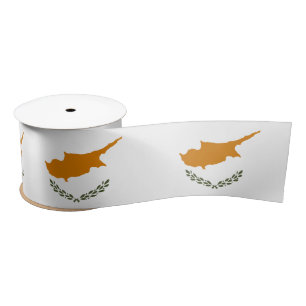 Ruban En Satin Drapeau de Chypre