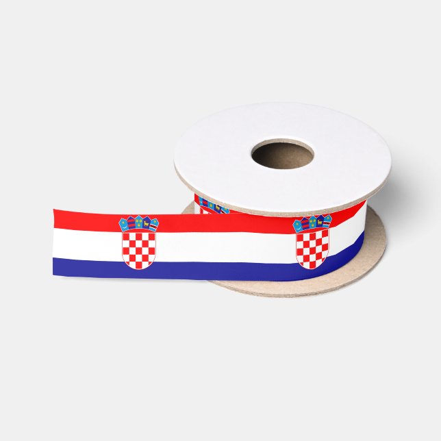Ruban En Satin Drapeau de Croatie (Bobine)