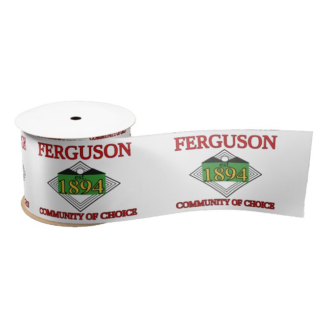Ruban En Satin Drapeau de Ferguson, Missouri (Bobine)