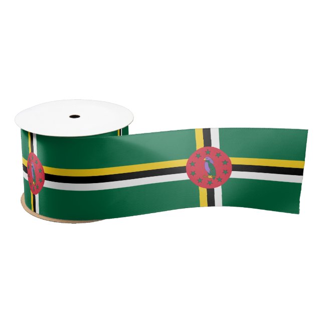 Ruban En Satin Drapeau de la Dominique (Bobine)