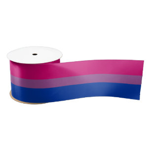 Ruban En Satin Drapeau de la fierté bisexuelle