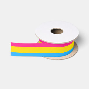 Ruban En Satin Drapeau de la fierté Pansexual