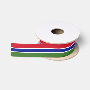 Ruban En Satin Drapeau de la Gambie