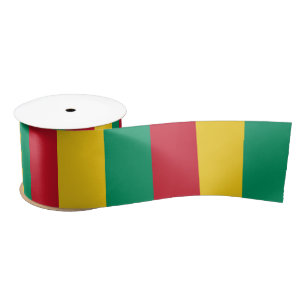 Ruban En Satin Drapeau de la Guinée