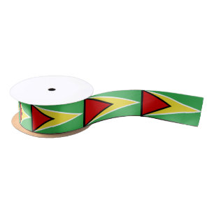 Ruban En Satin Drapeau de la Guyane