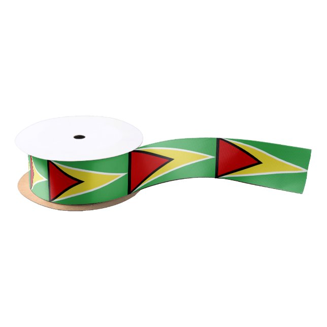 Ruban En Satin Drapeau de la Guyane (Bobine)