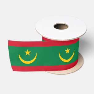 Ruban En Satin Drapeau de la Mauritanie