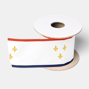 Ruban En Satin Drapeau de la Nouvelle-Orléans (Louisiane, États-U