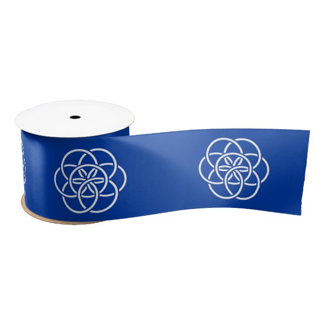 Ruban En Satin Drapeau de la planète Terre (Bobine)