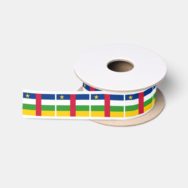 Ruban En Satin Drapeau de la République centrafricaine (Bobine)